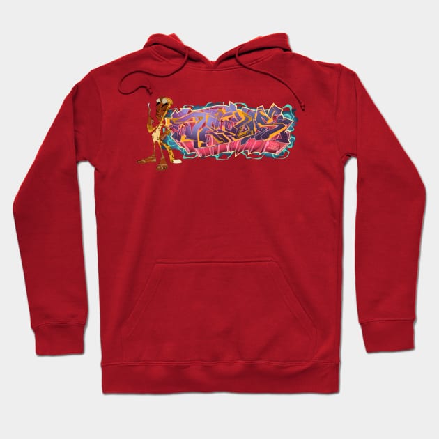 Dedos Graffiti letters 3 Hoodie by Dedos The Nomad